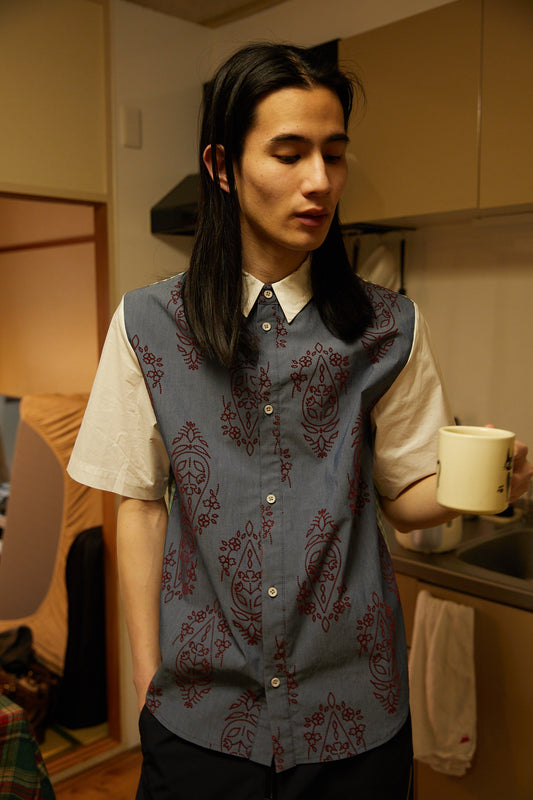 PAISLEY FLOCK VARSITY SHIRT