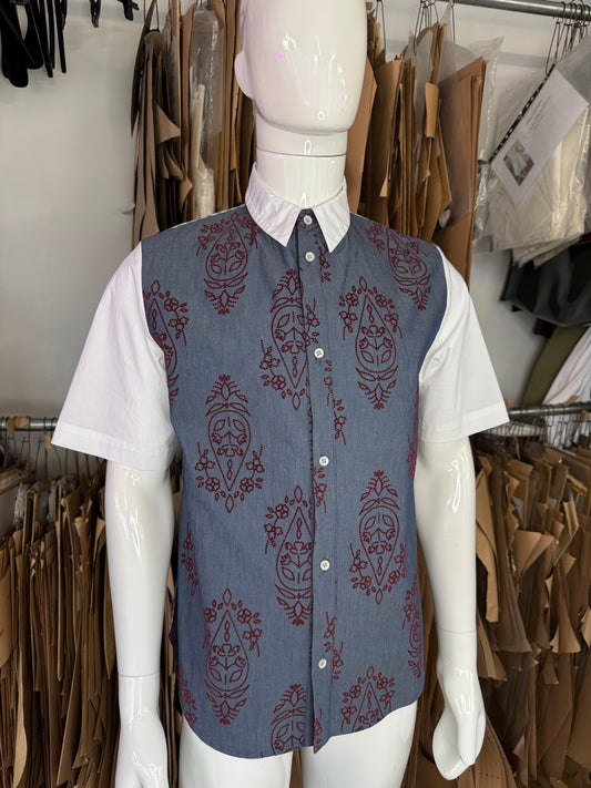 PAISLEY FLOCK VARSITY SHIRT